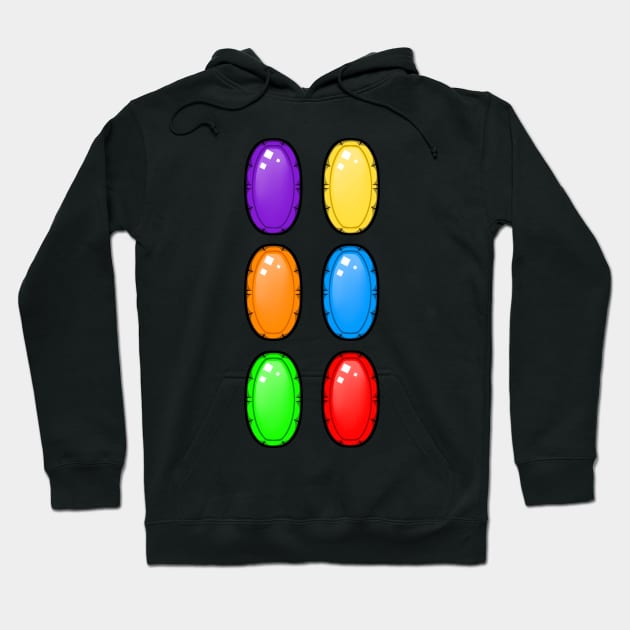 Infinity Stones Hoodie by DahlisCrafter